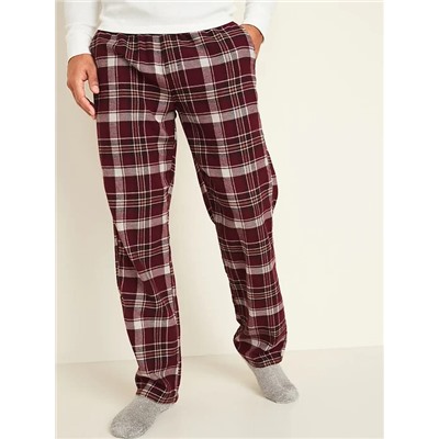 Plaid Flannel Pajama Pants for Men