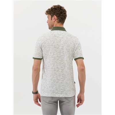 Beyaz Regular Fit Polo Yaka Tişört