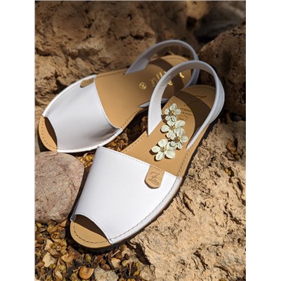 Ab.Zapatos 320 · blanco+Pendientes flores PA3768 blanco
