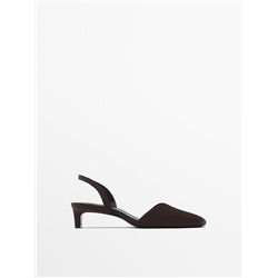 Heeled satin shoes