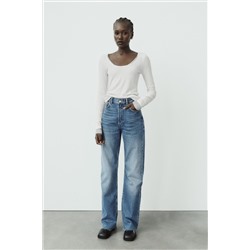 TRF HIGH-RISE WIDE-LEG JEANS