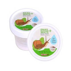Осветляющая питательная маска для лица Snail White+ с улиточной слизью от Daiso 100 гр / Daiso Snail White+ mask pack 100 gr