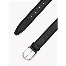 Round Buckle Leather Belt