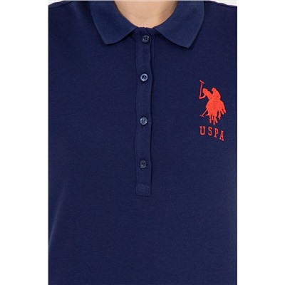 Kadın Lacivert Basic Polo Yaka Tişört