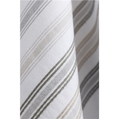 Guamod Pamuklu Banyo Havlusu - Beyaz/Gri - 75x150 cm