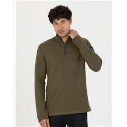 Haki Regular Fit Sweatshirt