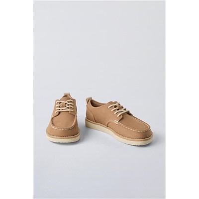LEATHER DERBY SHOES