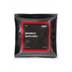 DAT35 Siyah 50x90cm Sporcu Havlusu Gym Fitness Plates Boks Tenis Spor Havlusu %100 Pamuk SPORCU-HAVLUSU-001