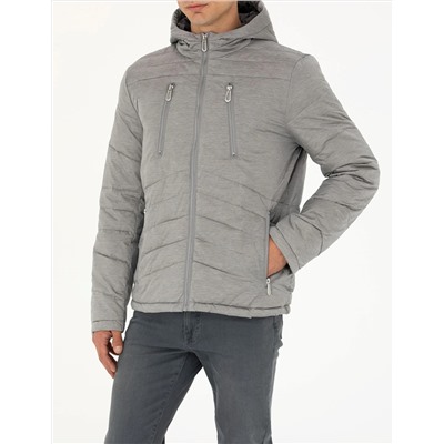 Gri Melanj Slim Fit Mont