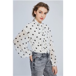 Camisa de seda Blanco