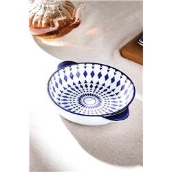 Rêve Bleu Niort New Bone China Yuvarlak Kulplu Tabak