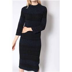 Vestido Negro y azul