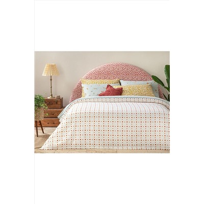 English Home Bloom Check Baskılı Çift Kişilik Pike 200x220 Cm Turuncu 10038986