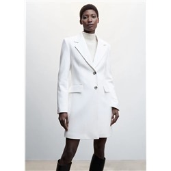 Abrigo cruzado entallado -  Mujer | MANGO OUTLET Melilla