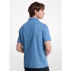 Michael Kors Outlet Denim Camp Shirt