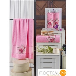 10678 Комп. Пол. MERZUKA махр. в короб. (50x90/1)(70х140/1) 2 шт. DREAMS FLOWER розовый