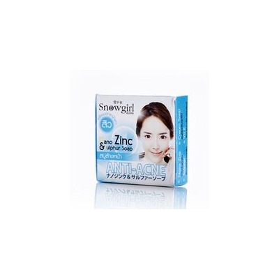 Мыло для ухода за жирной и проблемной кожей лица от SNOWGIRL 20 гр / SNOWGIRL NANO ZINC & SULPHUR SOAP 20 gr