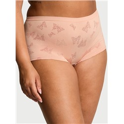 Seamless Lace-Trim Boyshort Panty
