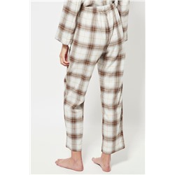 Pantalón de pijama cintura alta - Blanco