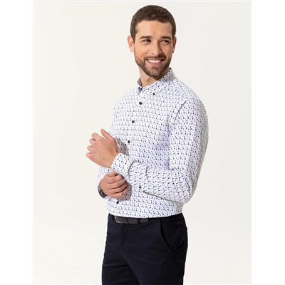 Mavi Slim Fit Uzun Kollu Gömlek