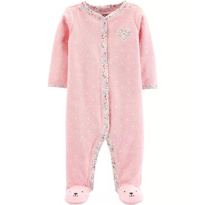 Carter's | Baby Heart Snap-Up Terry Sleep & Play