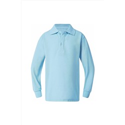 Kidsmadamiko Unisex Uzun Kollu Polo Yaka Pamuklu Okul T-shirt PRA-4548565-901091