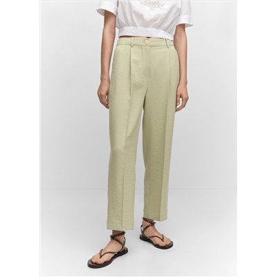 Pantalón recto pinzas