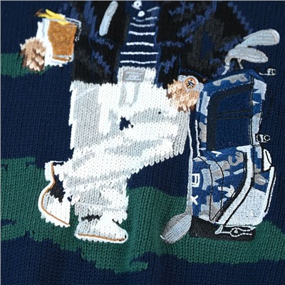 Мужской свитер с вышивкой RALPH LAURE*N ОРИГИНАЛ!