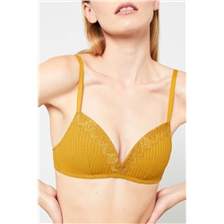 Sujetador con relleno Ladies Mostaza y ocre