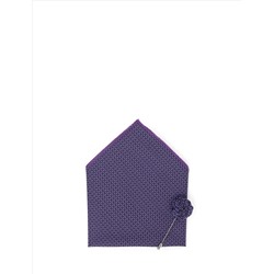 Mor 3'lü Kravat Mendil Set