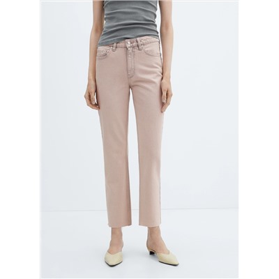 Jeans rectos crop
