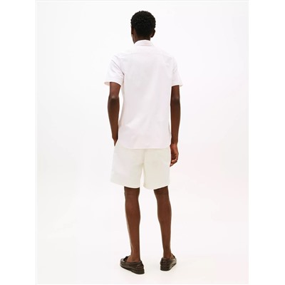 Short-Sleeve Stripe Oxford Shirt