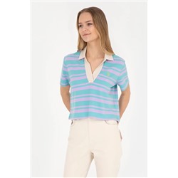 U.S. Polo Assn., Kadın Lila Polo Yaka Tişört 50285880-VR034