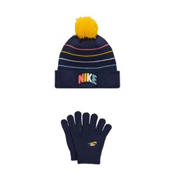 Gorro con borla y guantes Powder Play - Azul marino - Nike