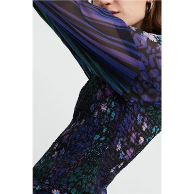 Blusa ajustada floral