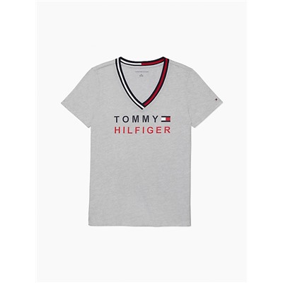 TOMMY HILFIGER ESSENTIAL V-NECK LOGO T-SHIRT