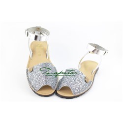 AB. Zapatos 320-5 GLITTER PLATA+Pelle CANDELA plata АКЦИЯ