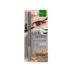 Подводка для глаз (Черный) Baby Bright Up And Down Duo Eyeliner 2 in 1 0.1+0.3 g Midnight Black