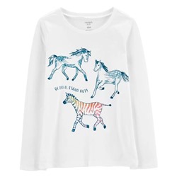 Zebra Jersey Tee