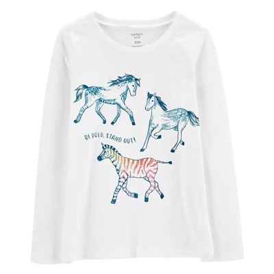 Zebra Jersey Tee