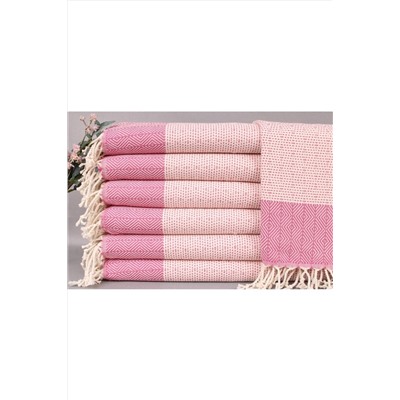 Kayra Export, Peştemal Fuşya Düğün Peştemal Pamuk Küçük Boy Peşkir 45x90 Cm Küçük Peşkir