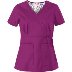 koi Scrubs Women's Katelyn Mock Wrap Top