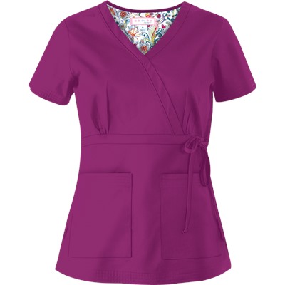 koi Scrubs Women's Katelyn Mock Wrap Top