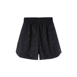 Short de tiro alto Negro