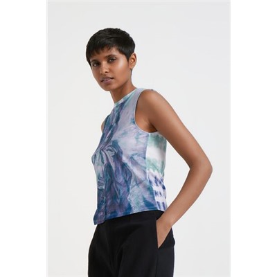 Camiseta arty canalé