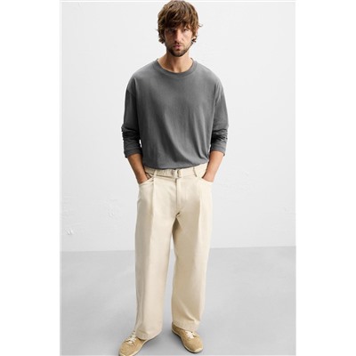 PANTALÓN PLIEGUES CINTURÓN