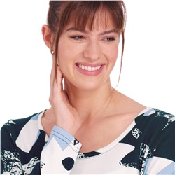 Damen Langarmshirt mit Allover-Muster