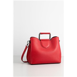 Bolso de piel Dalia Rojo