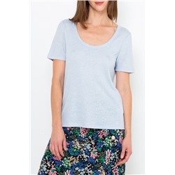 Camiseta de lino Azul pastel