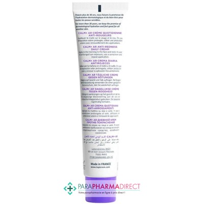 Topicrem Calm+ AR Crème Quotidienne Anti-Rougeurs 40ml